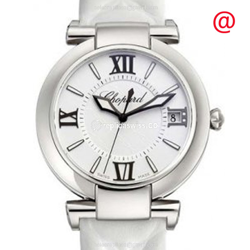 Chopard Imperiale Replica - Automatic - Steel Case - White Dial - Leather Strap - Luxury Replica IMPERIALE Watch
